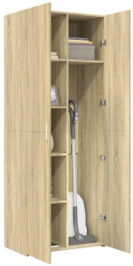 vidaXL Ντουλάπι Sonoma Δρυς 70x42,5x185 εκ. από Επεξεργασμένο Ξύλο