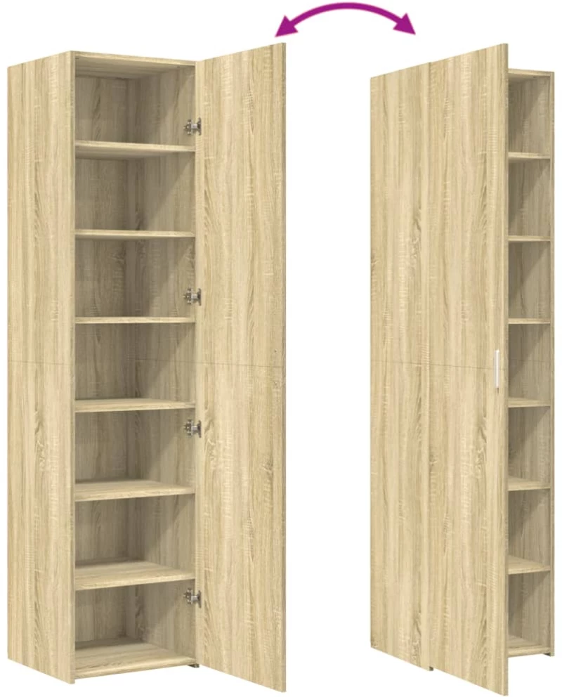 vidaXL Ντουλάπι Sonoma Δρυς 45x42,5x185 εκ. από Επεξεργασμένο Ξύλο