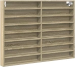 vidaXL Βιτρίνα Χρώμα Sonoma Δρυς 100x8,5x75 εκ. από Επεξεργασμένο Ξύλο