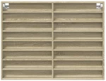 vidaXL Βιτρίνα Χρώμα Sonoma Δρυς 100x8,5x75 εκ. από Επεξεργασμένο Ξύλο