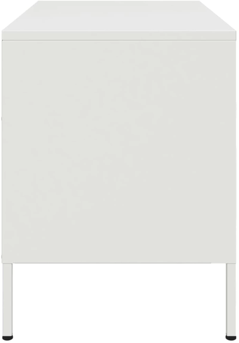 vidaXL Έπιπλο Τηλεόρασης Λευκό 68x39x50,5 εκ. από Χάλυβα