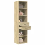 vidaXL Ντουλάπι Sonoma Δρυς 45x42,5x185 εκ. από Επεξεργασμένο Ξύλο