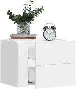 vidaXL Κομοδίνα Επιτοίχια 2 τεμ. Λευκά 45x30x35 εκ.