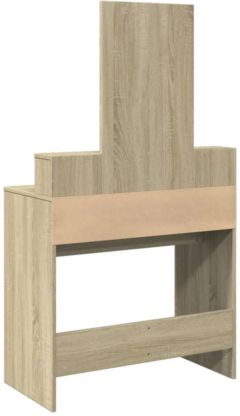 vidaXL Μπουντουάρ με Καθρέφτη Sonoma Δρυς 80x41x144,5 εκ.