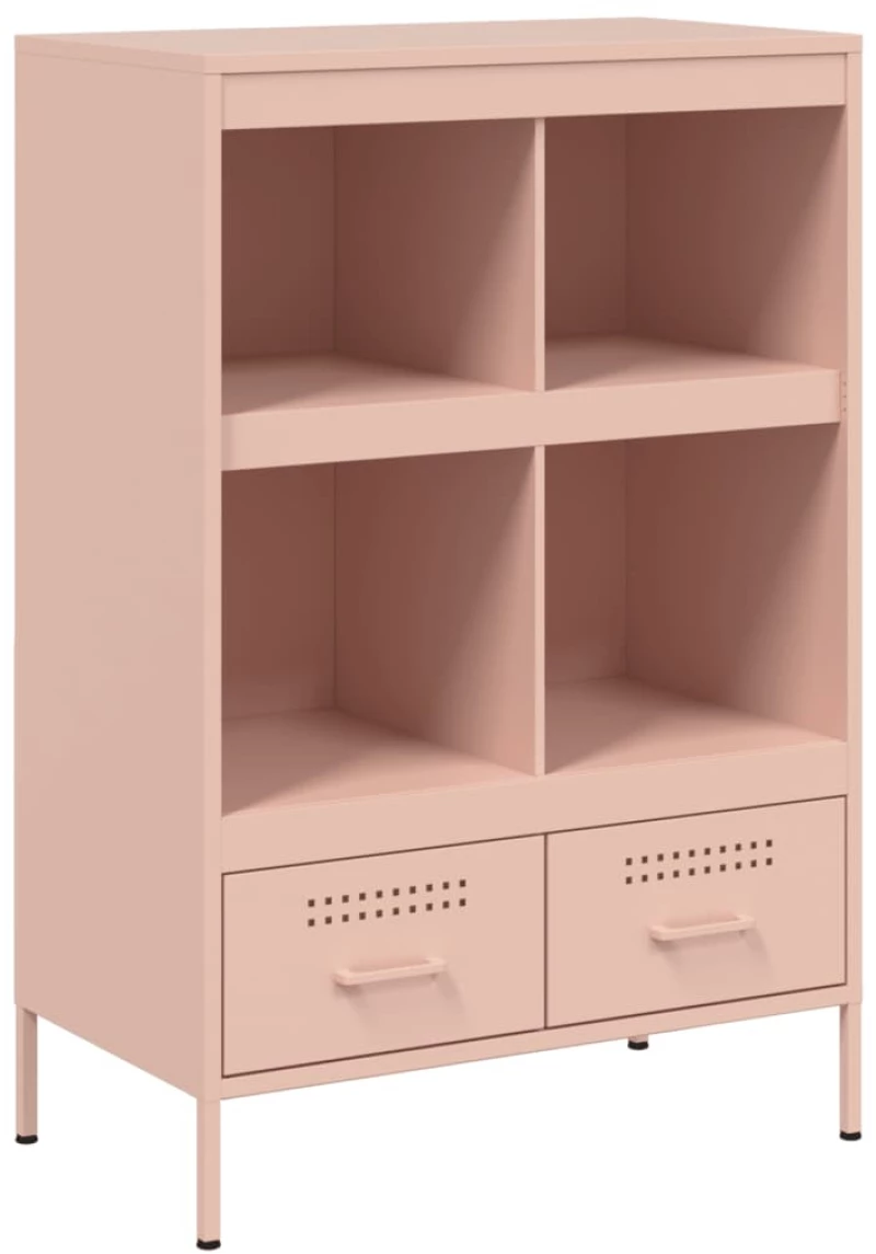vidaXL Ντουλάπι Ροζ 68 x 39 x 101,5 εκ. από Χάλυβα