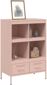 vidaXL Ντουλάπι Ροζ 68 x 39 x 101,5 εκ. από Χάλυβα