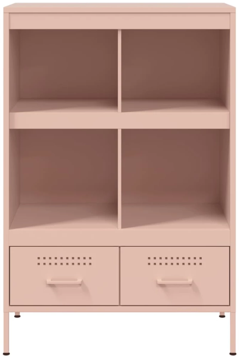 vidaXL Ντουλάπι Ροζ 68 x 39 x 101,5 εκ. από Χάλυβα