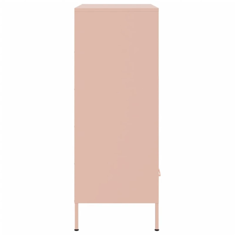 vidaXL Ντουλάπι Ροζ 68 x 39 x 101,5 εκ. από Χάλυβα