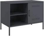 vidaXL Έπιπλο Τηλεόρασης Ανθρακί 68x39x50,5 εκ. από Χάλυβα