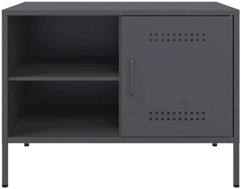 vidaXL Έπιπλο Τηλεόρασης Ανθρακί 68x39x50,5 εκ. από Χάλυβα