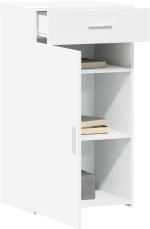 vidaXL Συρταριέρα Λευκή 50x42,5x93 εκ. από Επεξεργασμένο Ξύλο