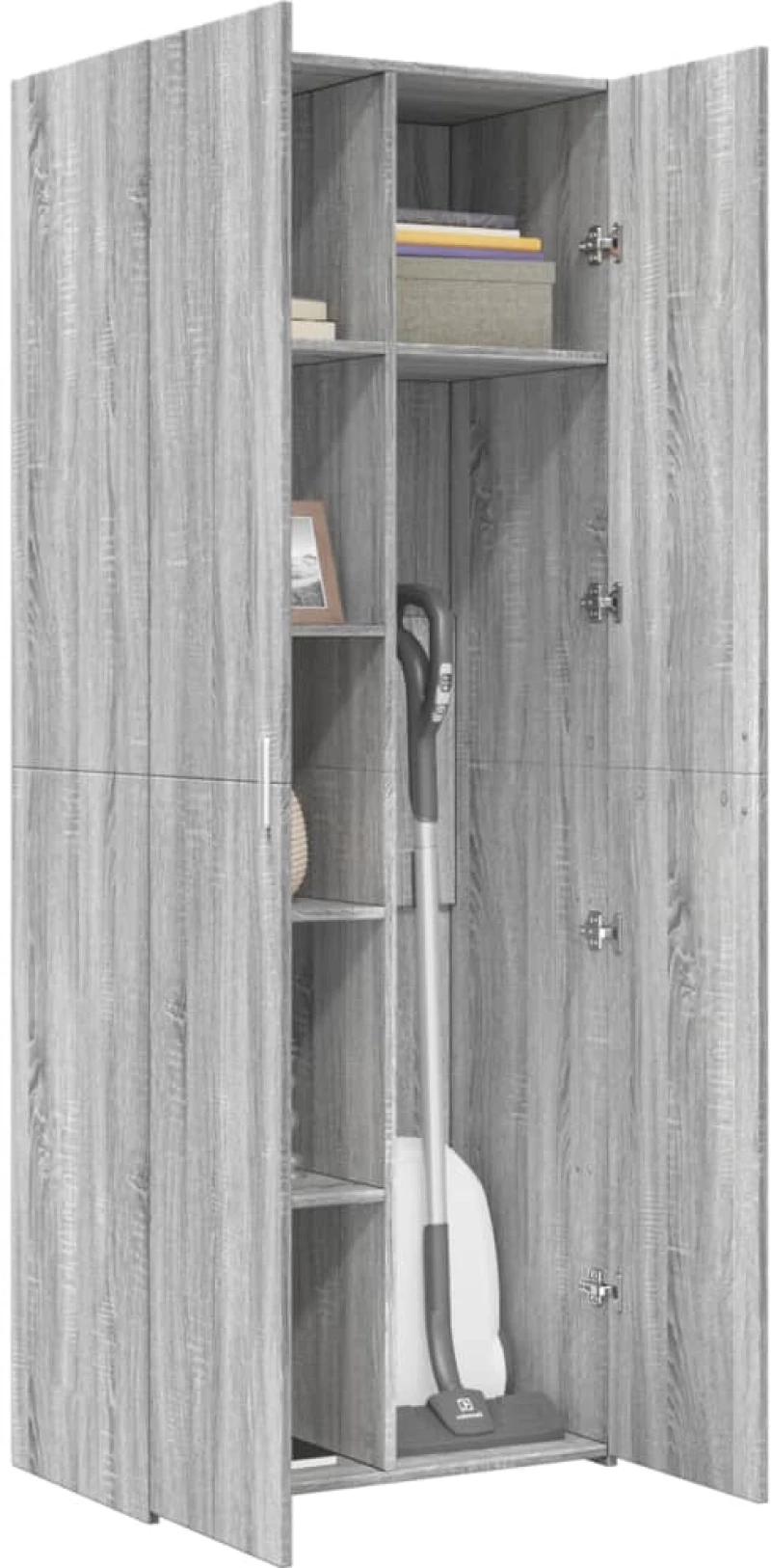 vidaXL Ντουλάπι Γκρι Sonoma 70x42,5x185 εκ. από Επεξεργασμένο Ξύλο