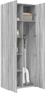 vidaXL Ντουλάπι Γκρι Sonoma 70x42,5x185 εκ. από Επεξεργασμένο Ξύλο