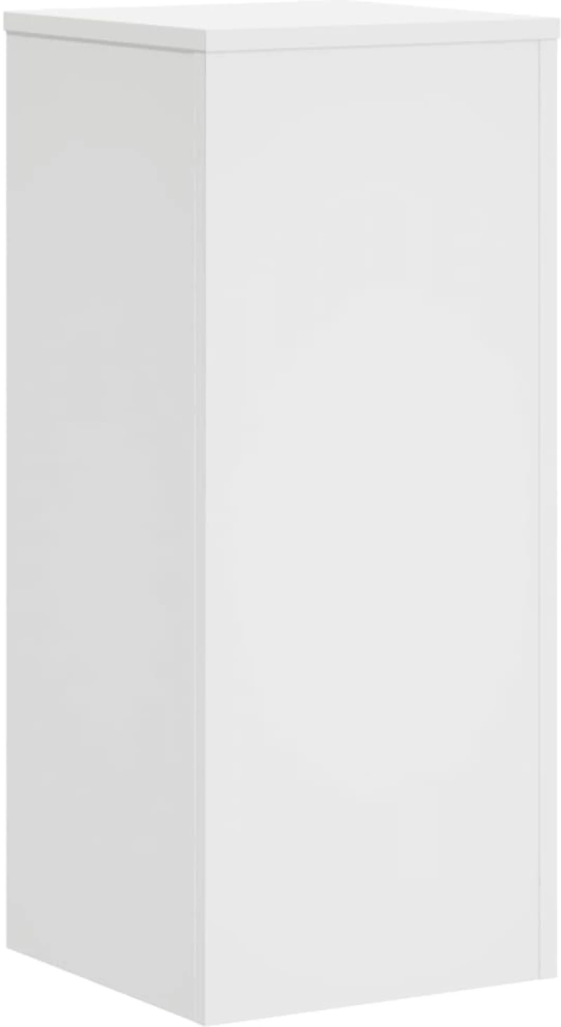 vidaXL Βάσεις Φυτών 2 τεμ. Λευκές 30x30x70 εκ. από Επεξεργασμένο Ξύλο