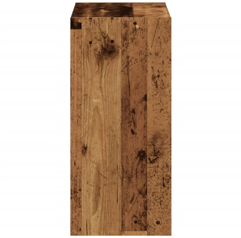vidaXL Βιβλιοθήκη Όψη Παλαιού Ξύλου 68,5x32x68,5εκ. Επεξεργασμένο Ξύλο