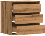 vidaXL Συρταριέρα Γωνιακή Αρτισιανή Δρυς 60x41x58 εκ. Επεξεργ. Ξύλο
