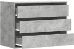 vidaXL Συρταριέρα Γκρι Σκυροδέματος 80x41x58 εκ. Επεξεργ. Ξύλο