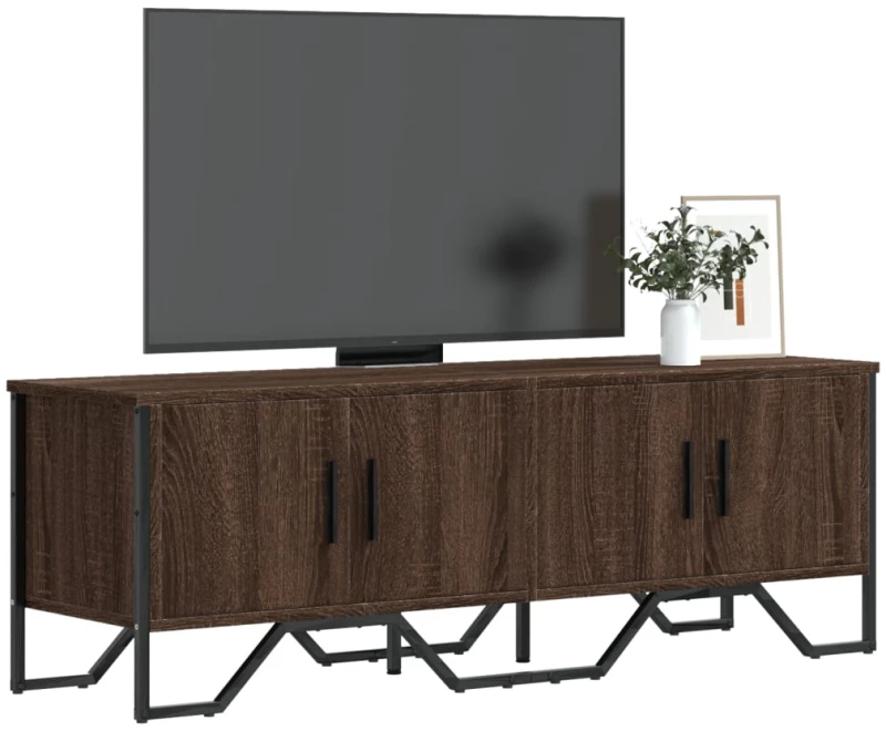 vidaXL Έπιπλο Τηλεόρασης Καπνιστή Δρυς 122x34x41εκ. Επεξεργασμένο Ξύλο