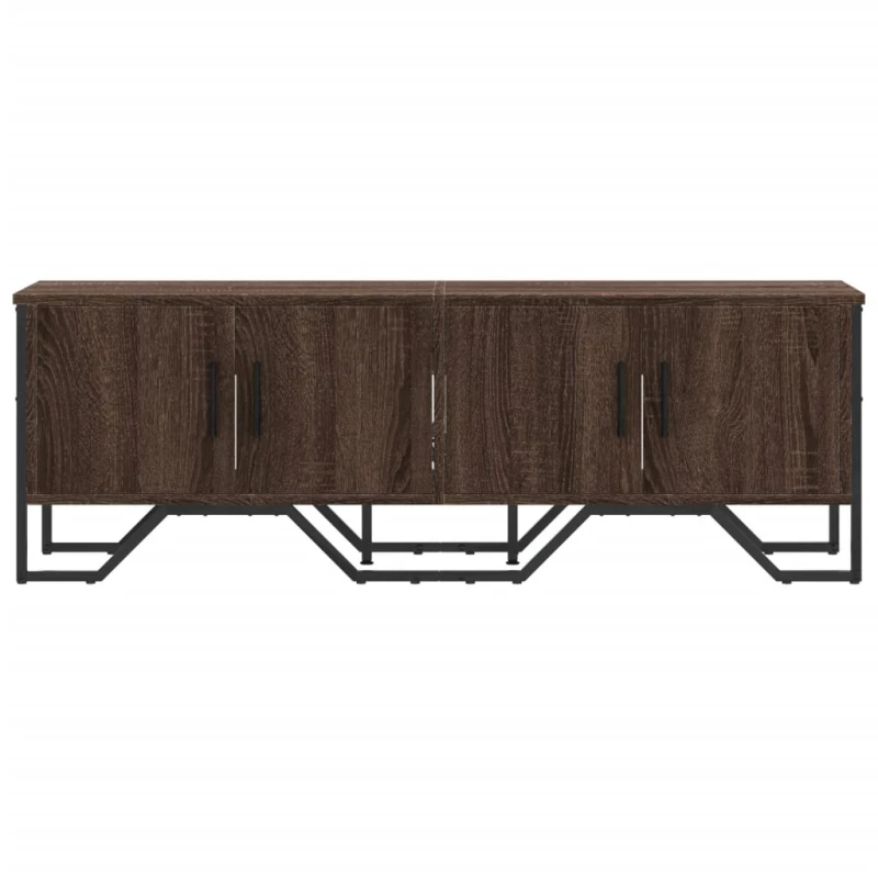 vidaXL Έπιπλο Τηλεόρασης Καπνιστή Δρυς 122x34x41εκ. Επεξεργασμένο Ξύλο
