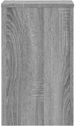 vidaXL Βάσεις Φυτών 2 Τεμ. Γκρι Sonoma 30x30x50 εκ. Επεξεργασμένο Ξύλο