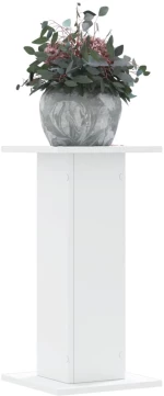 vidaXL Βάσεις Φυτών 2 τεμ. Λευκές 30x30x60 εκ. από Επεξεργασμένο Ξύλο