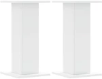 vidaXL Βάσεις Φυτών 2 τεμ. Λευκές 30x30x60 εκ. από Επεξεργασμένο Ξύλο