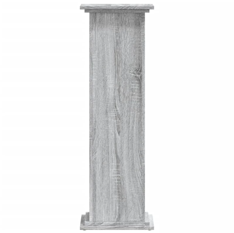 vidaXL Βάσεις Φυτών Γκρι Sonoma 33x33x100εκ. Επεξεργασμένο Ξύλο