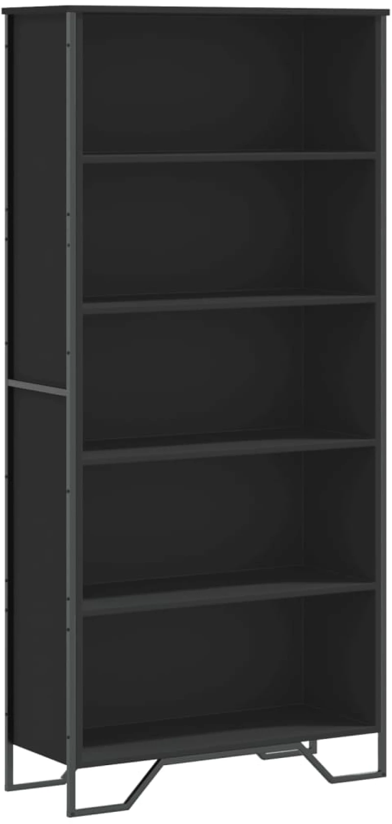 vidaXL Βιβλιοθήκη Μαύρη 80x31x169 εκ. από Επεξεργασμένο Ξύλο