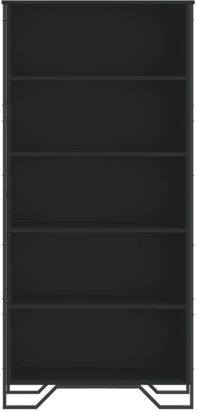 vidaXL Βιβλιοθήκη Μαύρη 80x31x169 εκ. από Επεξεργασμένο Ξύλο