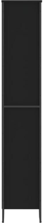 vidaXL Βιβλιοθήκη Μαύρη 80x31x169 εκ. από Επεξεργασμένο Ξύλο