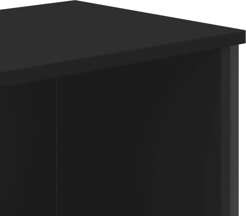vidaXL Βιβλιοθήκη Μαύρη 80x31x169 εκ. από Επεξεργασμένο Ξύλο