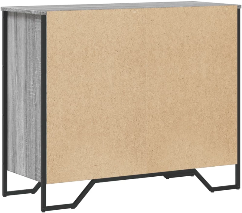 vidaXL Συρταριέρα Γκρι Sonoma 91x35,5x74,5 εκ. από Επεξεργ. Ξύλο