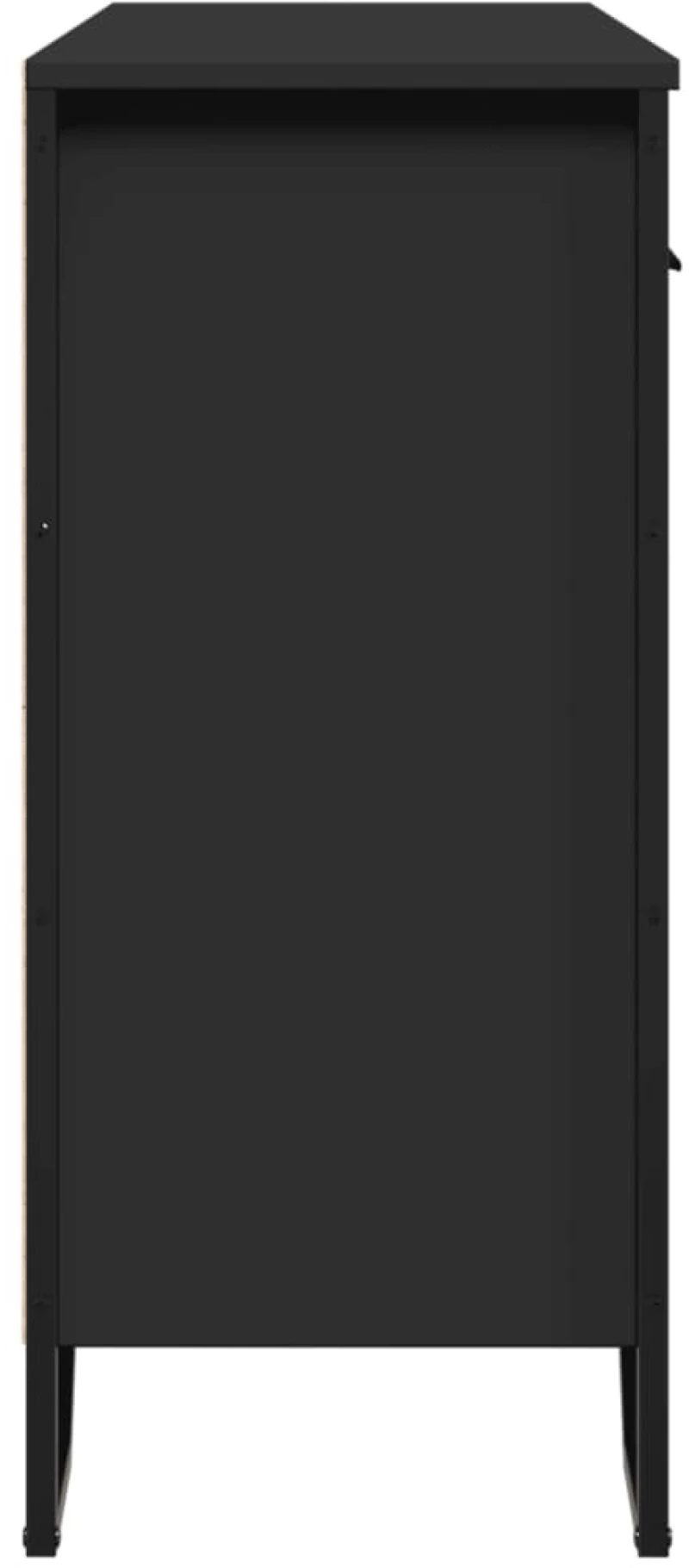 vidaXL Συρταριέρα Μαύρη 97x32,5x74,5 εκ. από Επεξεργασμένο Ξύλο