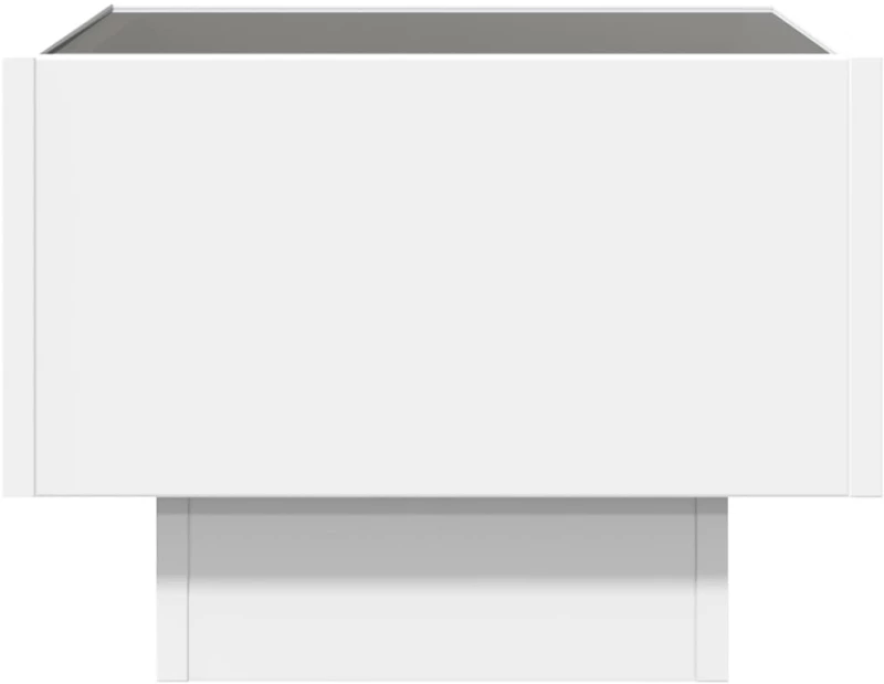 vidaXL Κομοδίνο Άπειρο Φως LED Λευκό 40x40x30 εκ.
