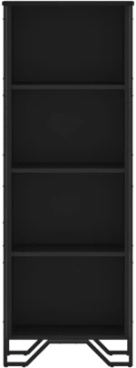 vidaXL Βιβλιοθήκη Μαύρη 50x31x137,5 εκ. από Επεξεργασμένο Ξύλο