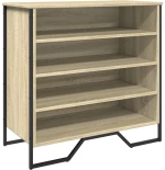 vidaXL Παπουτσοθήκη Sonoma Δρυς 80x38x78 εκ. από Επεξεργασμένο Ξύλο