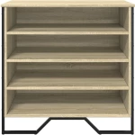 vidaXL Παπουτσοθήκη Sonoma Δρυς 80x38x78 εκ. από Επεξεργασμένο Ξύλο