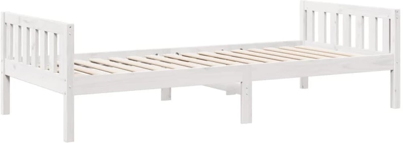 vidaXL Κρεβάτι Παιδικό Χωρίς Στρώμα Λευκό 80x200 εκ. Μασίφ Ξύλο Πεύκου