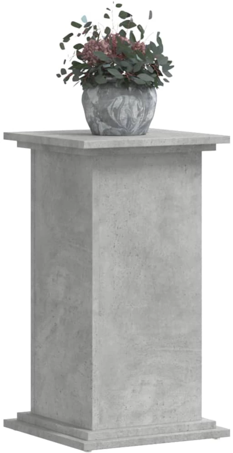 vidaXL Βάσεις Φυτών Γκρι Σκυρ. 33x33x60 εκ. Επεξεργασμένο Ξύλο