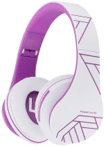 Wireless Headphones PowerLocus P2 (white-purple)