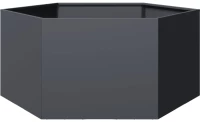 vidaXL Ζαρντινιέρα Κήπου Εξάγωνη Ανθρακί 104x90x45 εκ. Ατσάλι