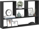 vidaXL Ραφιέρα Τοίχου Μαύρο 99x15x60 εκ. από Επεξεργασμένο Ξύλο