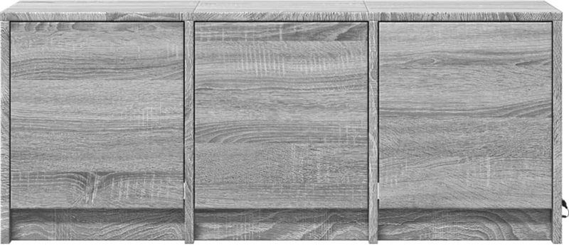 vidaXL Έπιπλο Τηλεόρασης με LED Γκρι Sonoma 97x34x40 εκ. Επεξ. Ξύλο
