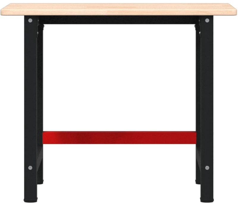 vidaXL Πάγκος Εργασίας Ορθογώνιος 100x60x81,5 εκ. από Μασίφ Ξύλο Δρυός