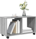 vidaXL Ντουλάπι Με Ροδάκια Γκρι Sonoma 72x33x42,5 εκ. Επεξεργ. Ξύλο
