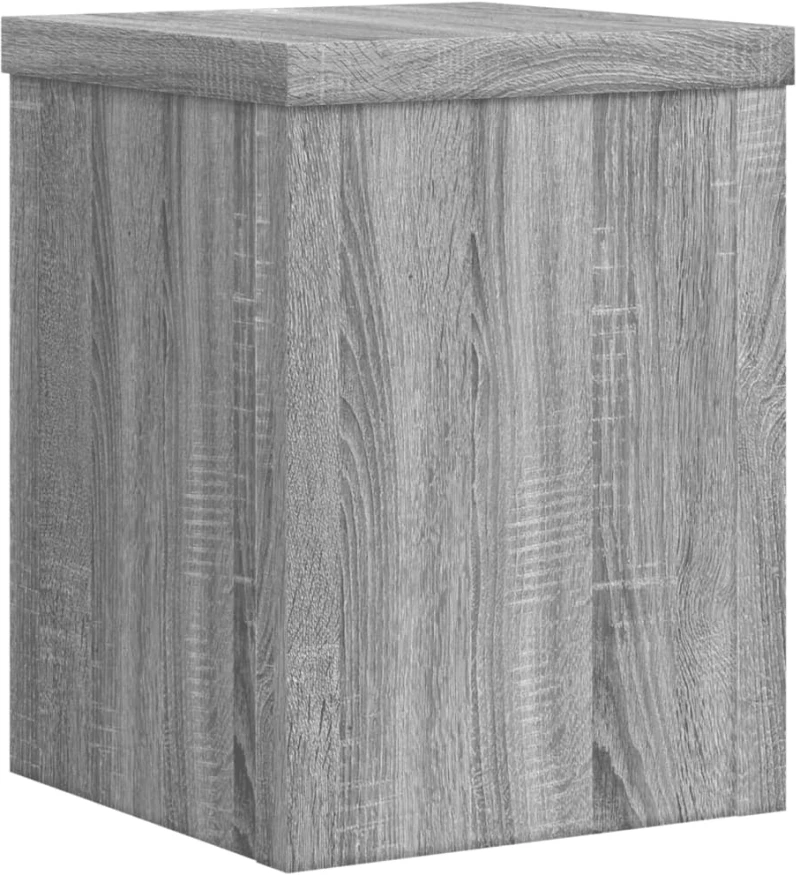 vidaXL Βάσεις Φυτών 2 Τεμ. Γκρι Sonoma 15x15x20 εκ. Επεξεργασμένο Ξύλο