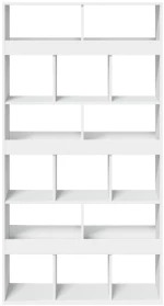 vidaXL Βιβλιοθήκη/Διαχωριστικό Χώρου Λευκό 100x33x187,5 εκ. Επεξ. Ξύλο
