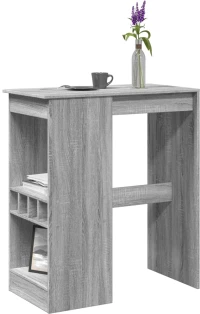 vidaXL Τραπέζι Μπαρ Γκρι Sonoma 90x47,5x103,5 εκ. από Επεξεργ. Ξύλο