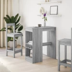 vidaXL Τραπέζι Μπαρ Γκρι Sonoma 90x47,5x103,5 εκ. από Επεξεργ. Ξύλο