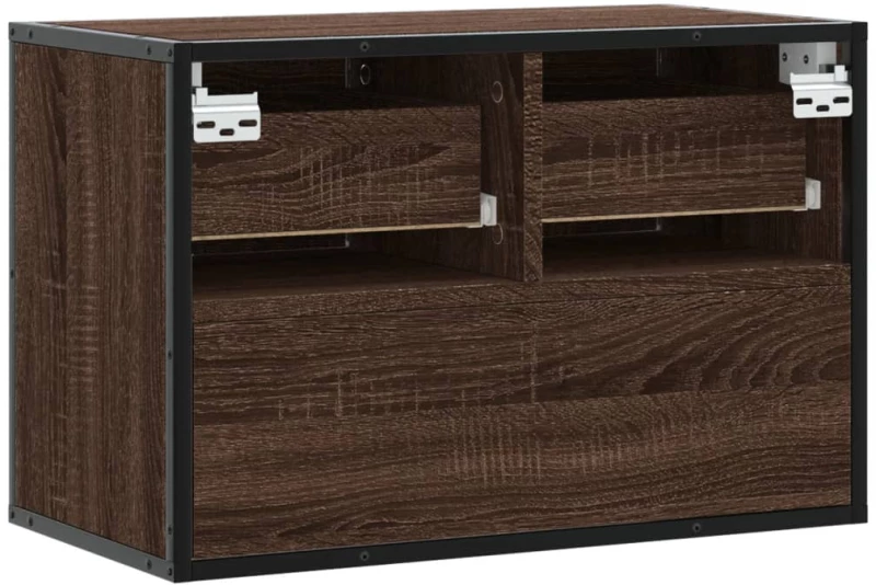 vidaXL Έπιπλο Τηλεόρασης Καφέ Δρυς 60x31x39,5 εκ. Επεξεργασμένο Ξύλο